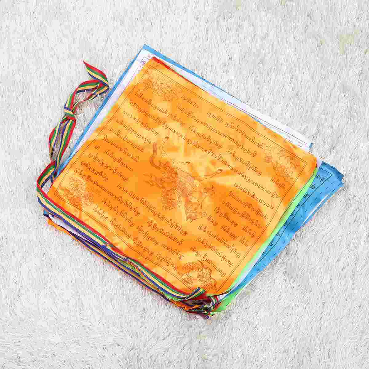 

1 Roll Hanging Flags Vertical Prayer Flags Prayer Banners Five Tibetan Banner Prayer Banner