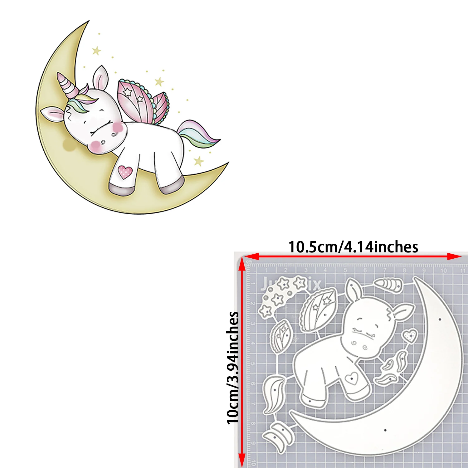 Разнообразные креативные металлические штампы с единорогом милый трафарет для