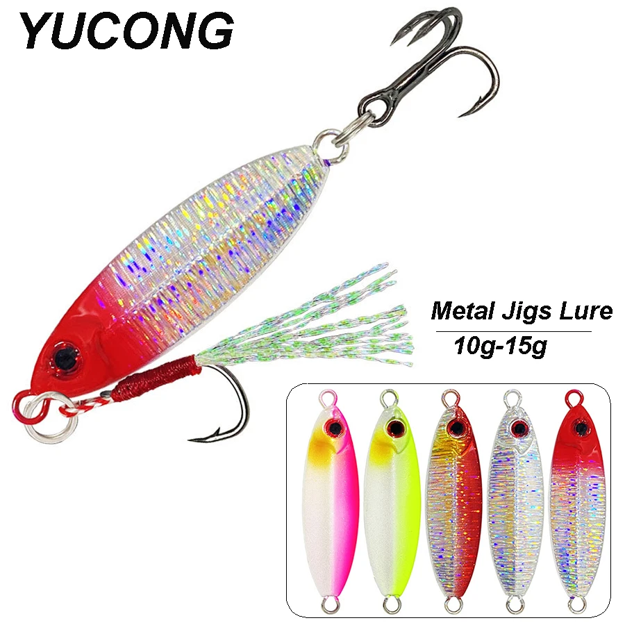 YUCONG 1PX металлические приспособления приманка для рыбной ловли 10 г-15 г блесна с