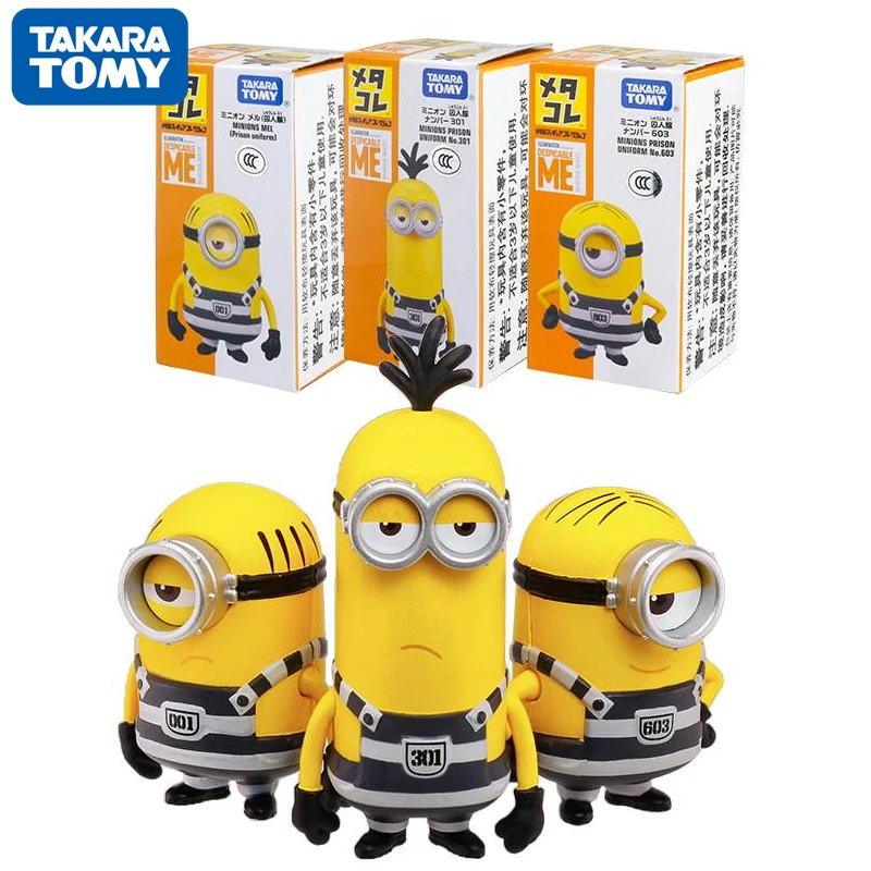 

Оригинальная модель TOMY «Гадкий я», Миньоны, куклы Стюарт, Кевин, Боб, мел, детские игрушки, подарок на день рождения, Рождество, сувениры из фи...