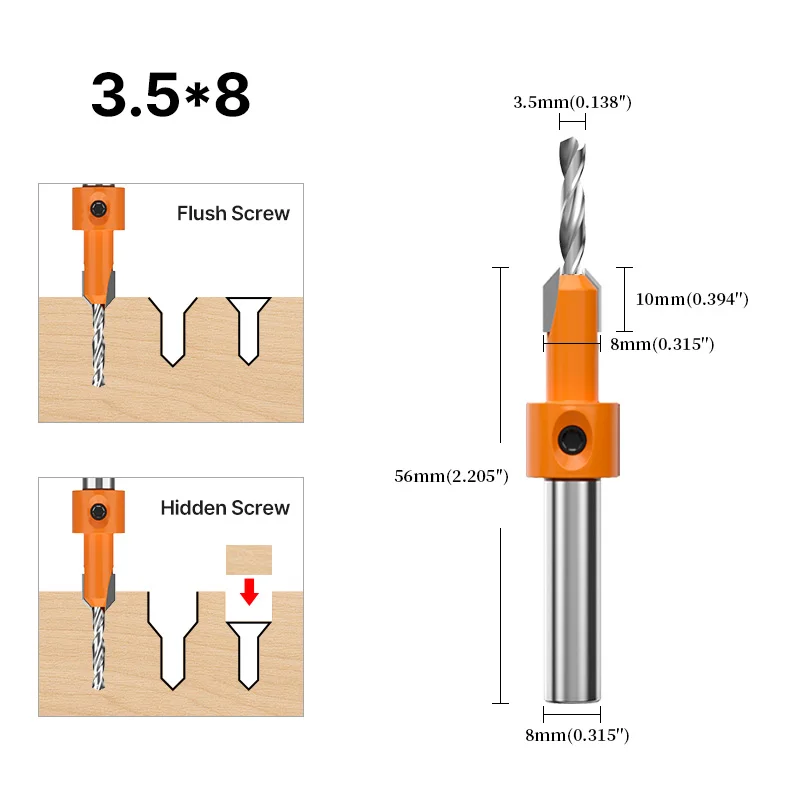 

Зенкер HUHAO 8 мм из быстрорежущей стали