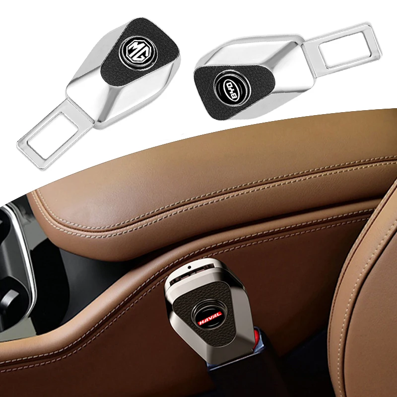 

1/2/4Pcs Car Seat Belt Metal Logo Extension Buckle For Jaguar F-Type X152 S-Type X200 XF XFR X250 X260 XJ X350 X358 XK8 Coupe