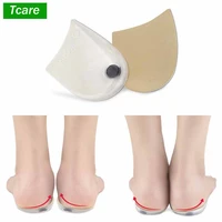 tcare magnetic therapy silicone insoles orthotics xo type legs corrector gel pillow for heel orthopedic shoes pad heel patches