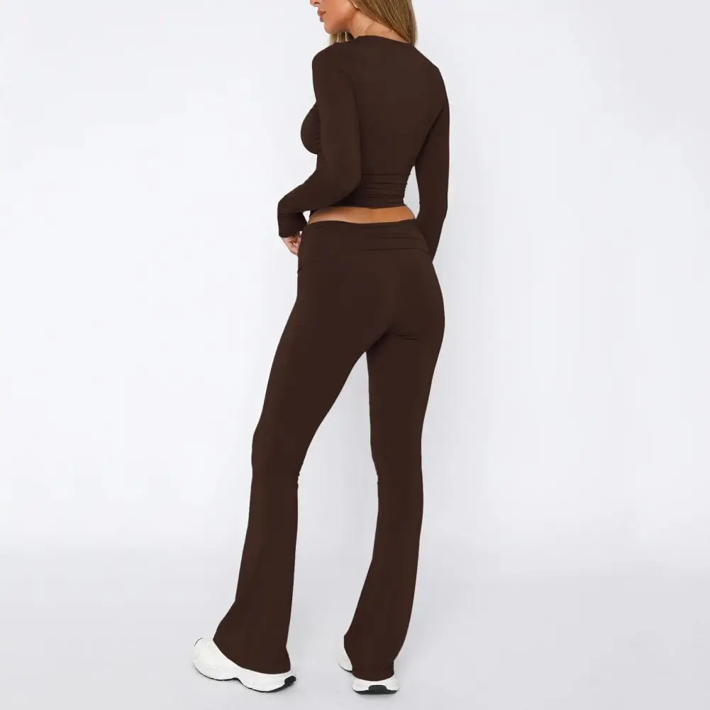 Женский Повседневный Спортивный костюм комплект из 2 предметов облегающая