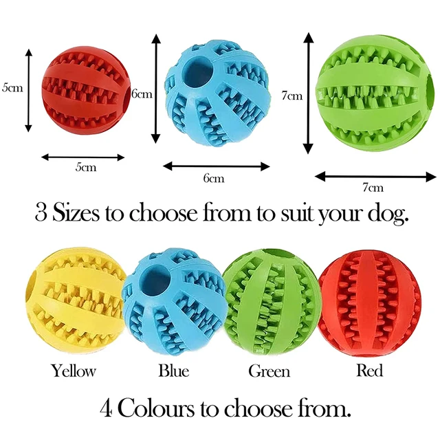 Toys for Dogs Rubber Dog Ball for Puppy Funny Dog Toys for Pet Puppies Large Dogs Tooth Cleaning Snack Ball Toy for Pet Products 3