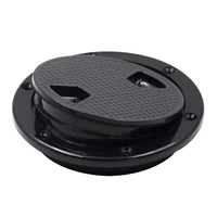 boat 8 black nylon circular non slip inspection access hatch deck plate with detachable cover for rv kayaks yacht hardware