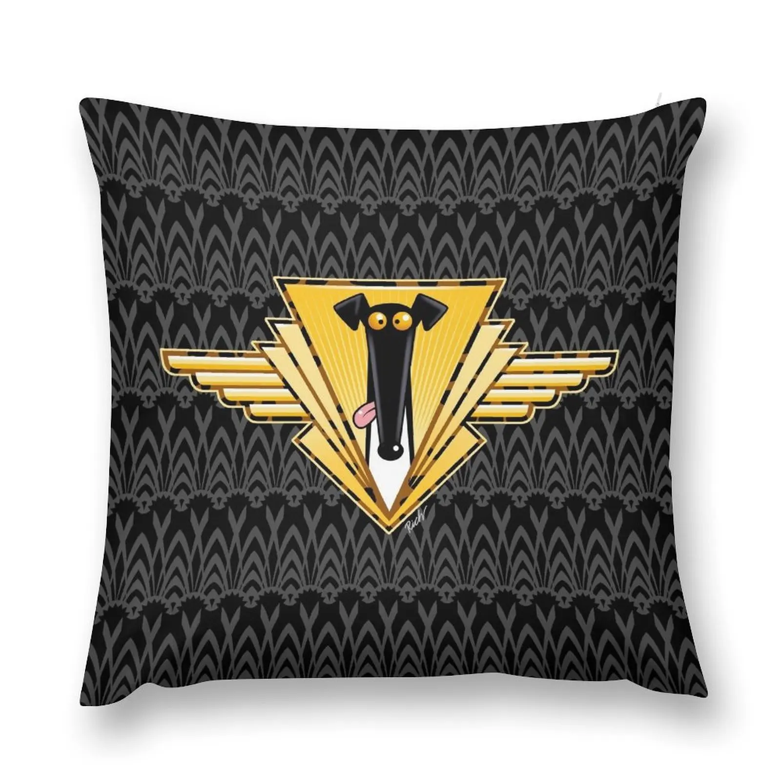 Декоративная подушка Derp в клетку для дивана