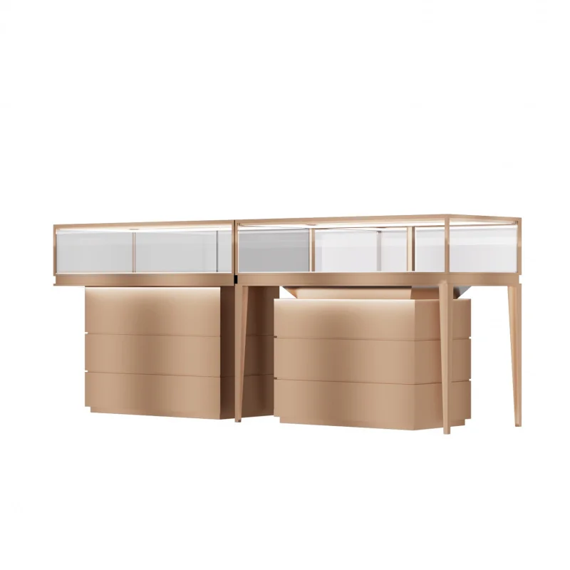 На заказ. Фабричная витрина на заказ для ювелирного магазина акриловая из