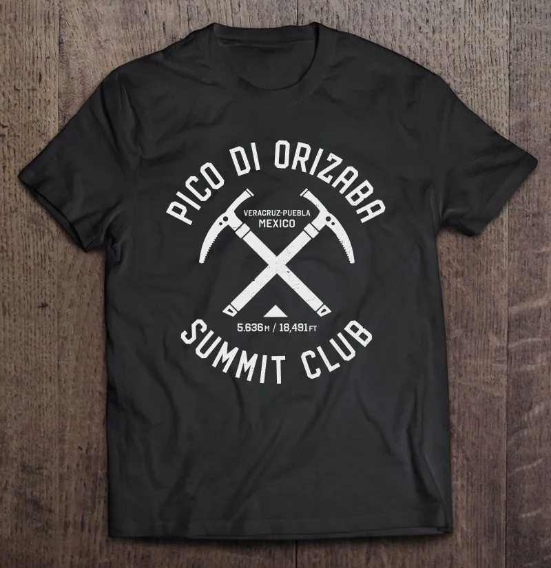 

Футболка Pico Di Orizaba саммит клуб I Climbed Pico Di Orizaba для мужчин винтажные футболки для мужчин футболка Аниме футболки топы