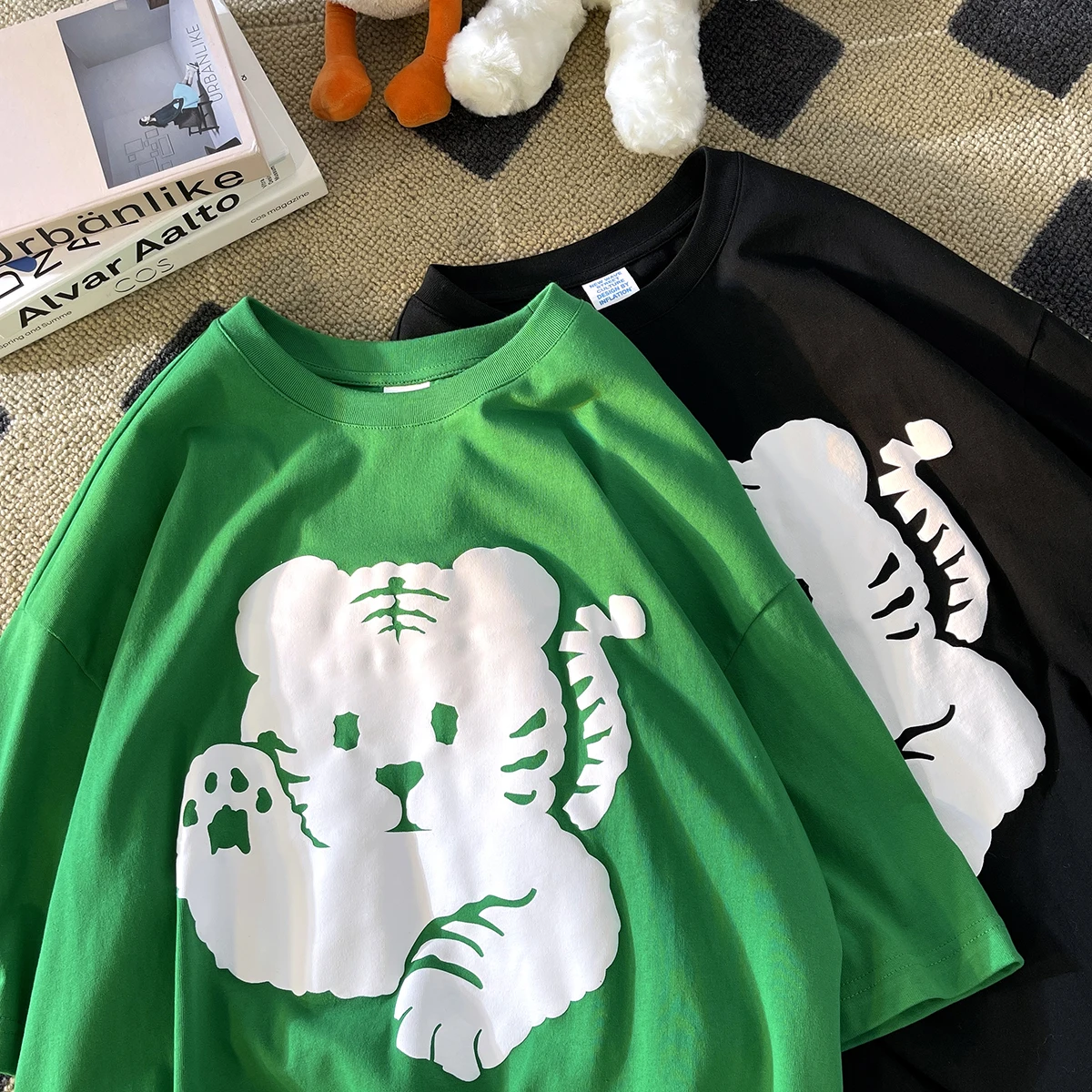 

T Shirt New Summer Printed Tiger T-shirt Funny Harajuku Fashion Top Women & Men Super Cool Animal Tee tops Fashion Tiger Tshirt
