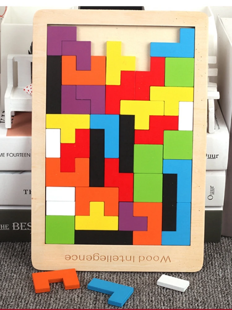 Красочная Деревянная Русская Игрушка-головоломка Для Раннего Развития Детское