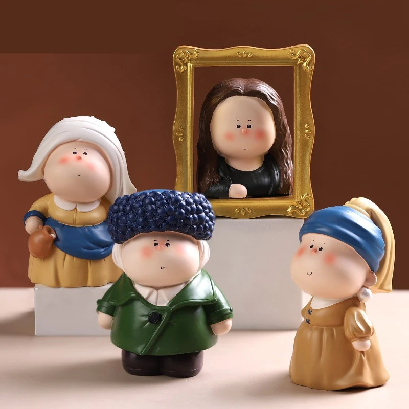 

Creative Personage Model Resin Statues Living Room Decor Sculptures Figurines Home Decoration Accessories Desk Art Ornaments