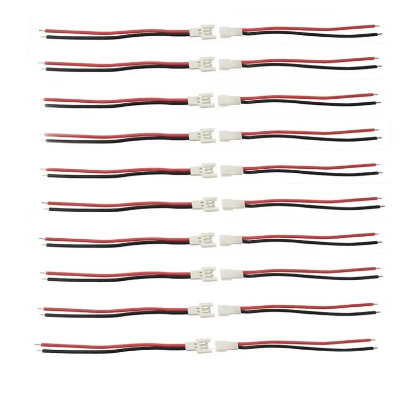 

XH2.54 Cables 3.7V 1S Battery Male Female Lines For Lipo Battery DIY FPV RC Racing Drone Boat Car Spare Parts 20Pcs(10Pairs)