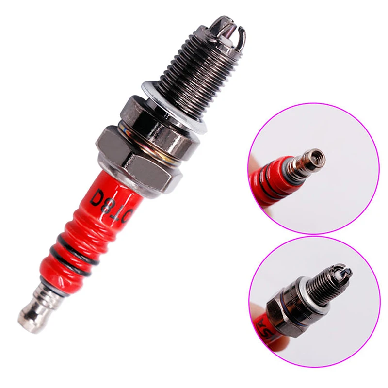 

1 шт. Свеча Зажигания для мотоцикла A7TC/D8TC для мотоцикла скутера 125CC 110cc 150cc Двигатель универсальный мопед Свечи Зажигания Мото