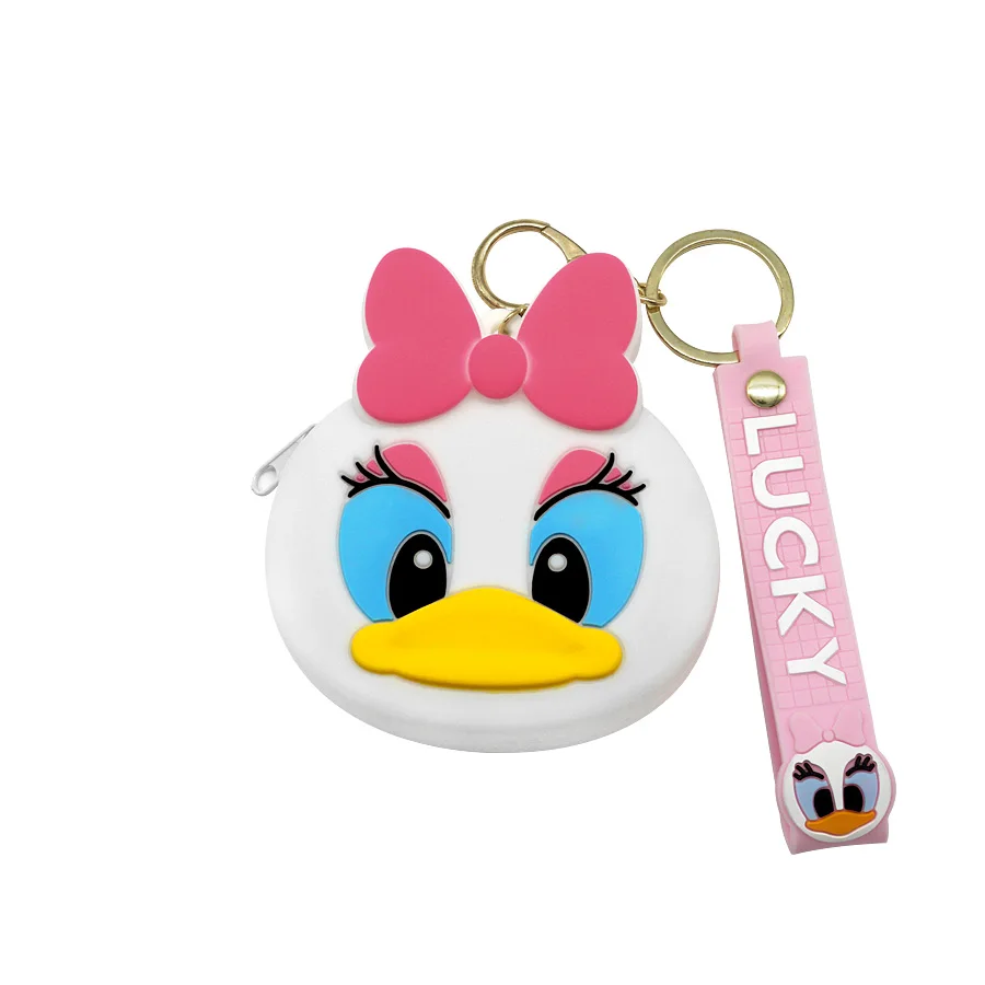 Hot Sale Cute Cartoon Coin Purse Keychain Anime Silicone Backpack Pendant Gift Portable Key Chains Access Children's Xmas Gift