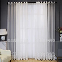 new curtains for living dining room bedroom white embroidery simple modern all match window curtain room decor