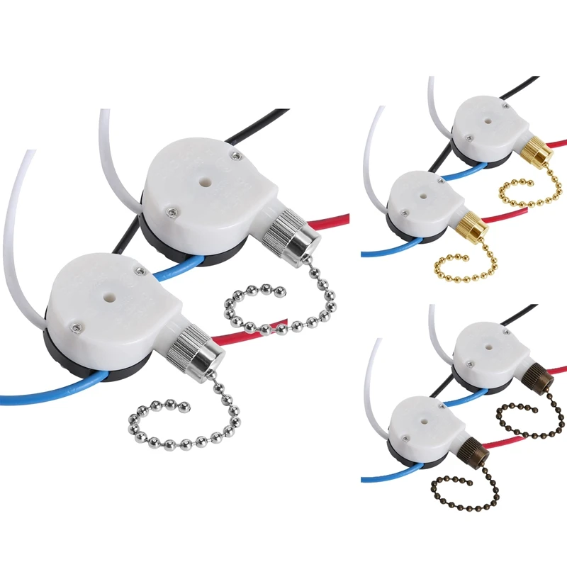 2 шт. переключатель для потолочного вентилятора 3 скорости