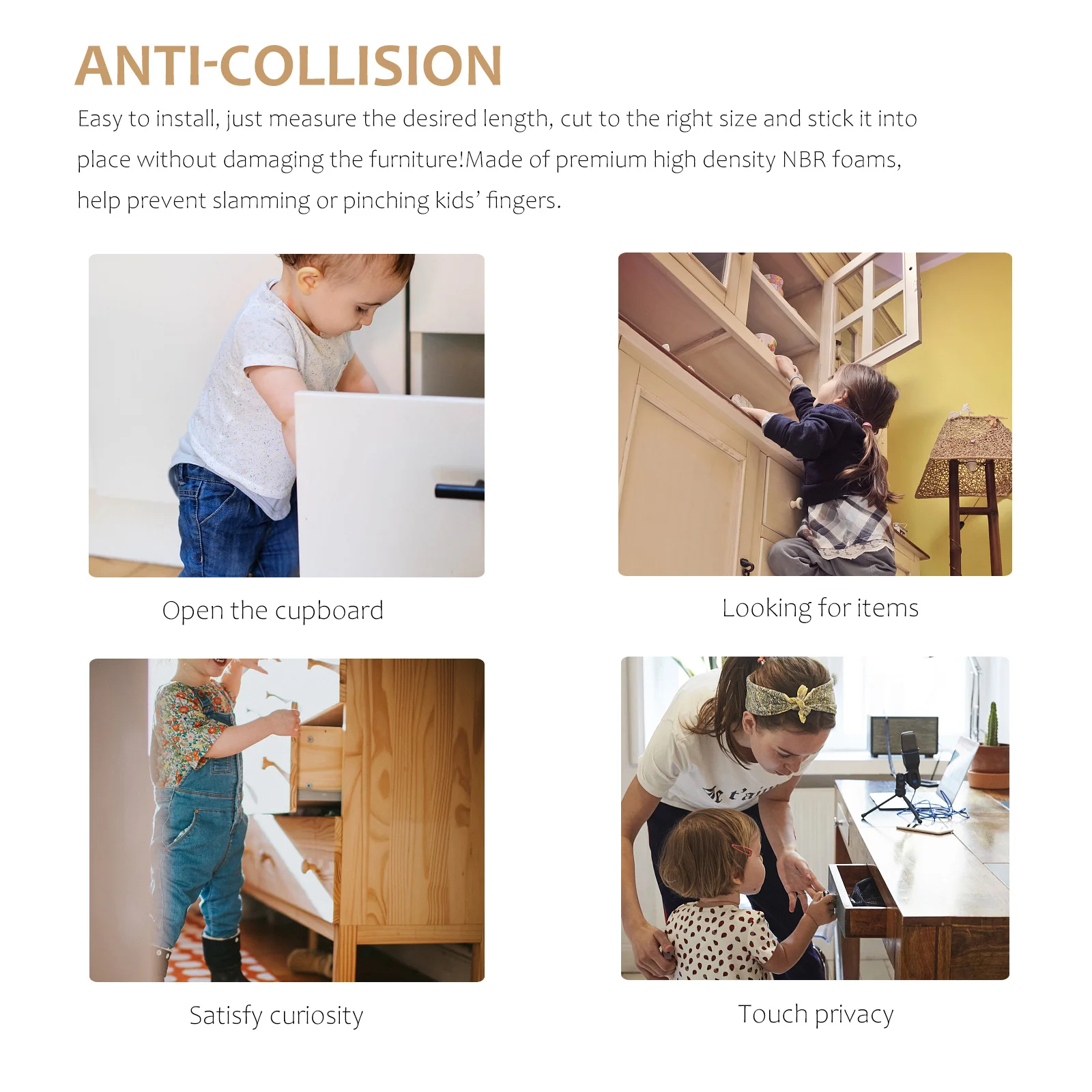 Защитная полоса для стола кроватки защита от детей угловые ограждения Nbr