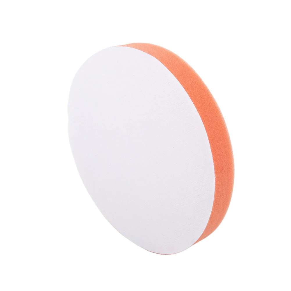 

Clean Polishing Sponge Buffing Waxing Paint Care Tool Flat Orange Rotary Practical Accessories Replacement 1PC