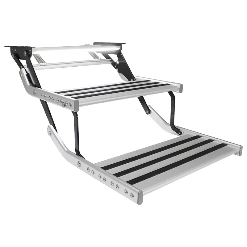 

TYTXRV caravan Foldable aluminum alloy non-slip ladder single double layer with LED illumination camper accessories