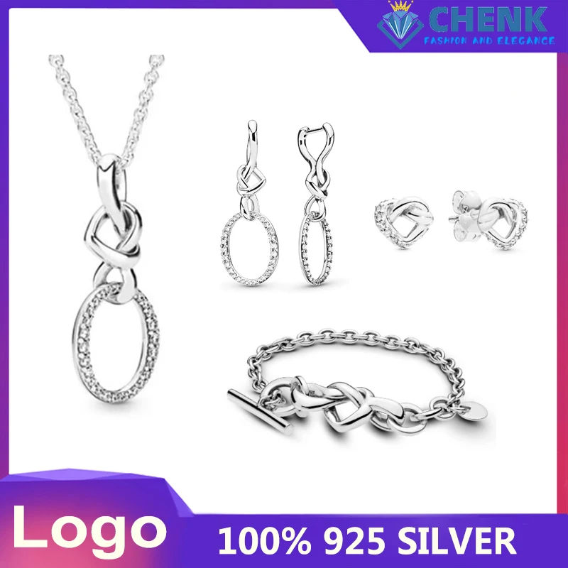 

SL20 Logo925 серебро вечность Очаровательная серия очаровательные рождественские подарки подходят для женщин, изготовление ювелирных изделий с...