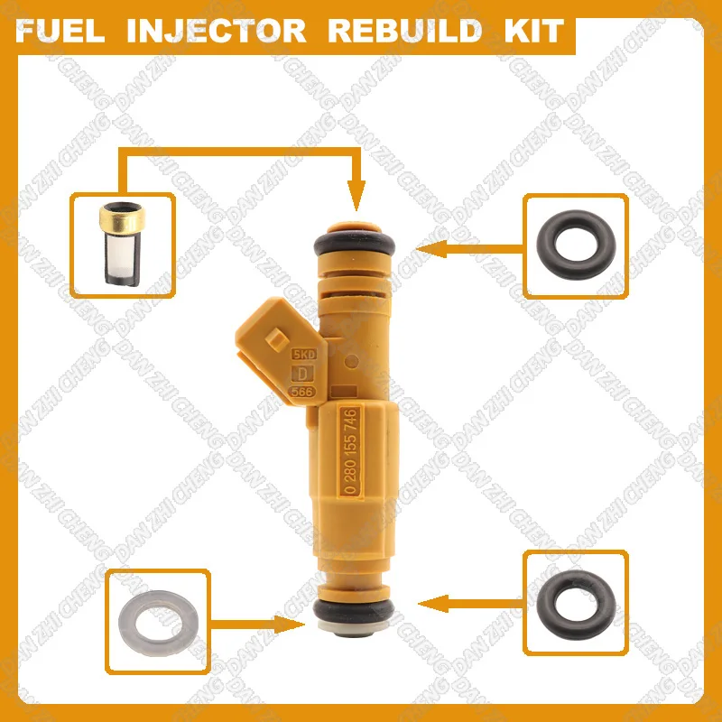 

Fuel Injectors Seals O-Ring Repair Filters for JEEP 87-98 4.0L Mustang GT 5.0 TYPE III FUEL INJECTORS SET 6 19lb EV1 0280155746