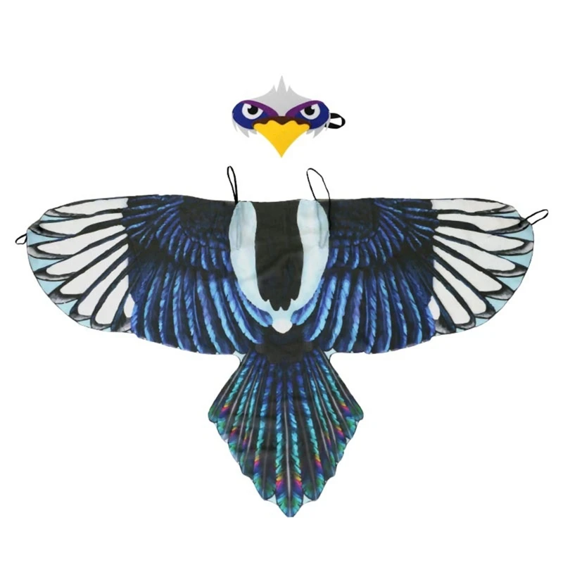 

Bird Wings Mask Set Bird Wings Cloak Eye Mask Halloween Eagle Cosplay Kid Bird Mask Masquerade Children Eagle Costume