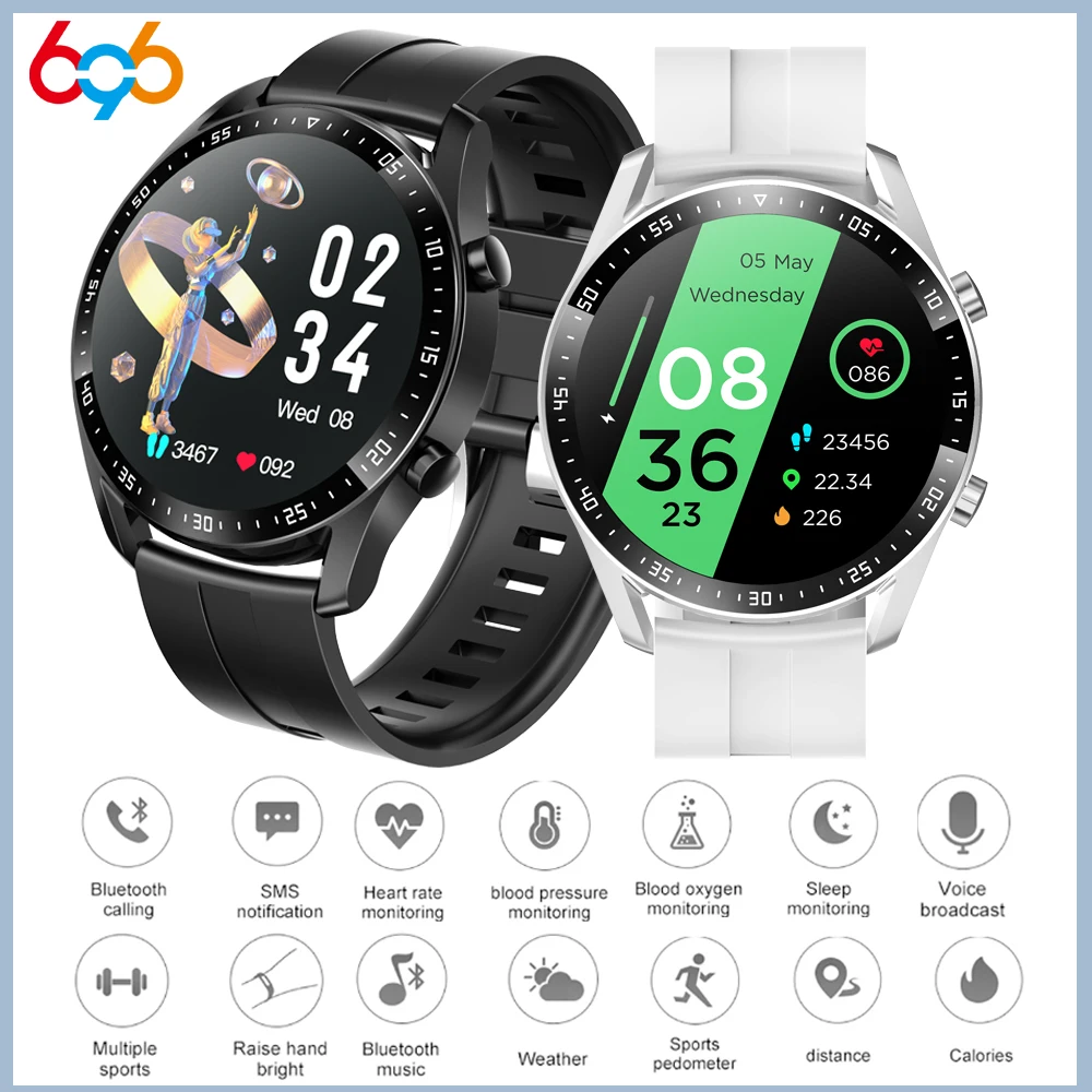 

Мужские Смарт-часы GT2 с функцией звонков и bluetooth, 1,28 дюйма