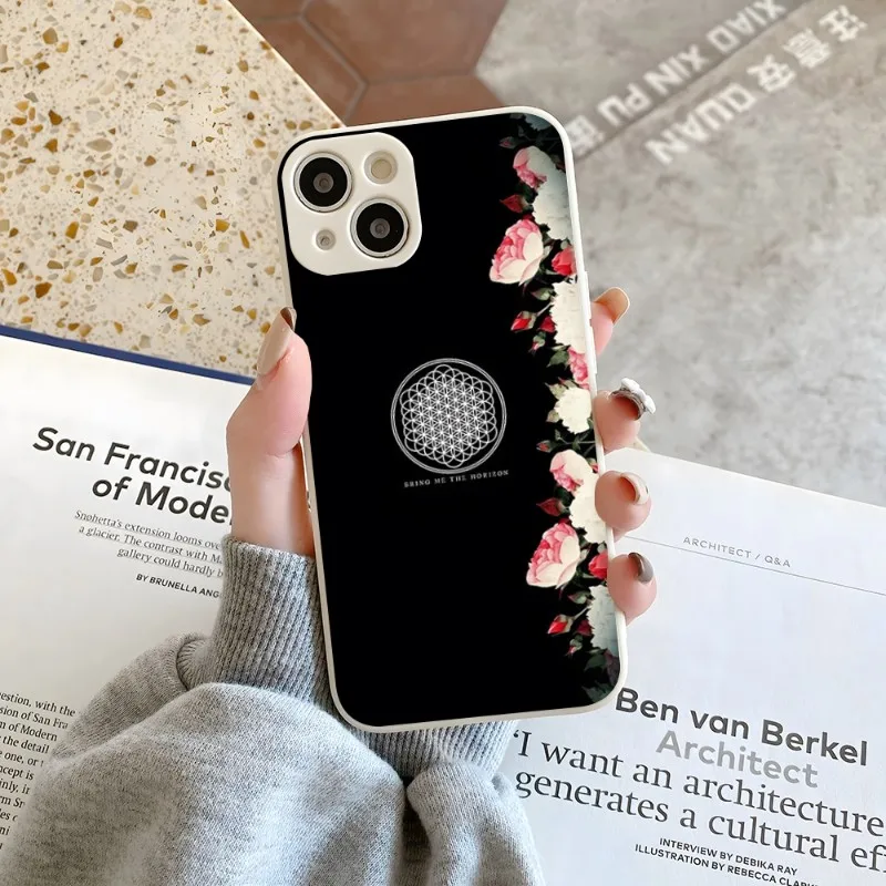 

Bring Me To The Horizon Phone Case Candy Color For IPhone 14 12 13 11 Pro Max Mini X XR XS Max 7 8 Plus Soft Silicon Cover