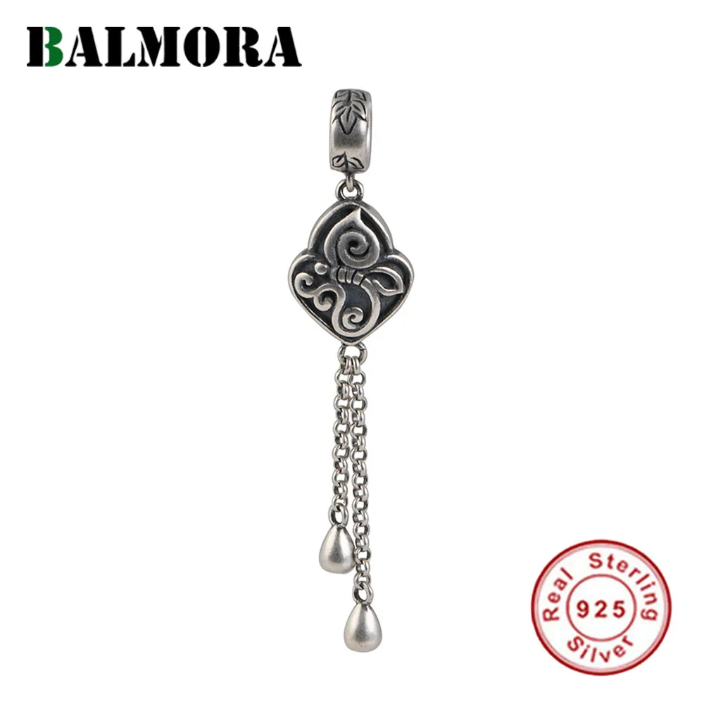 

Цепочка BALMORA из серебра 925 пробы в винтажном стиле с кисточками и цветами