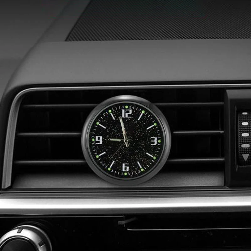 Автомобильный салонный зажим для вентиляционного отверстия кварцевые часы