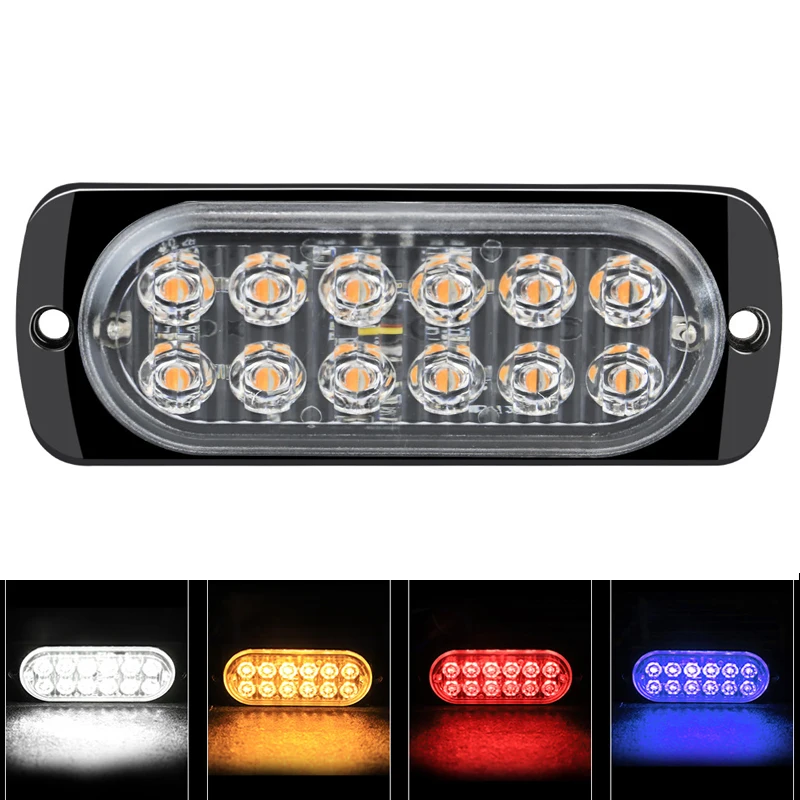 

1pcs Led Strobe Warning Light Cheap Strobe Grille Flashing Lightbar Truck Car Beacon Lamp Amber Traffic Light 12V 24V Car Light