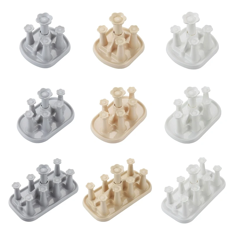 

Water Cups Shelf Dust-proof Cup Drying Rack Multifunctional Plastic Draining Glass Cup Holder Stand Drinking Glass Drain