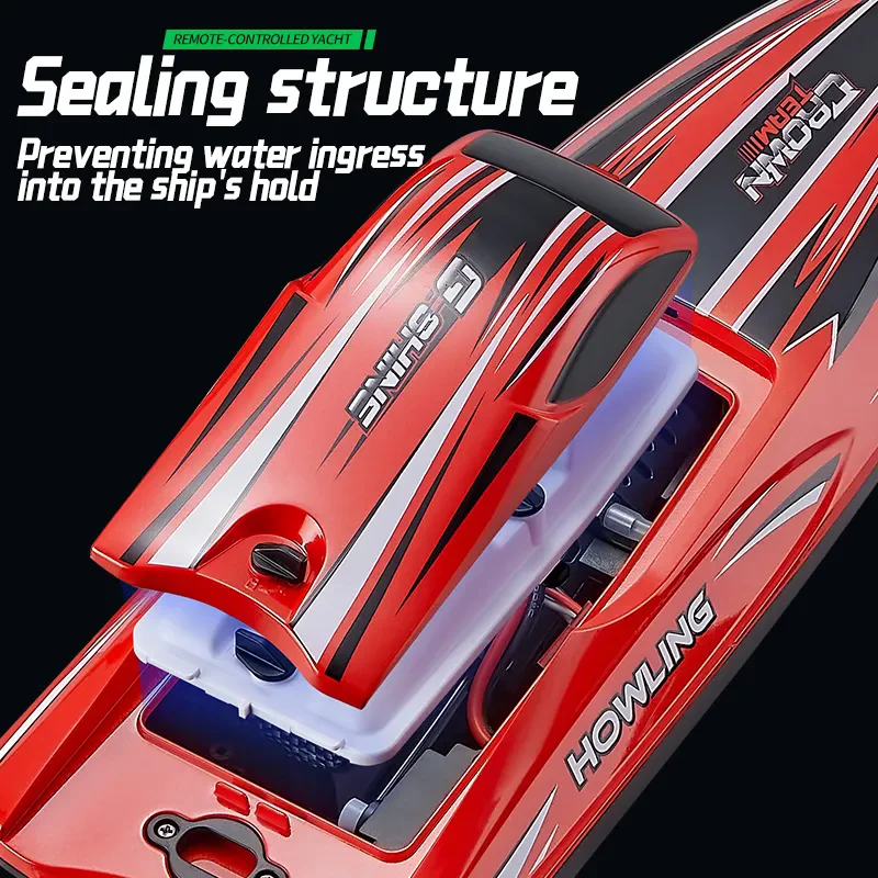 Радиоуправляемая лодка водонепроницаемая бесщеточная скоростная с