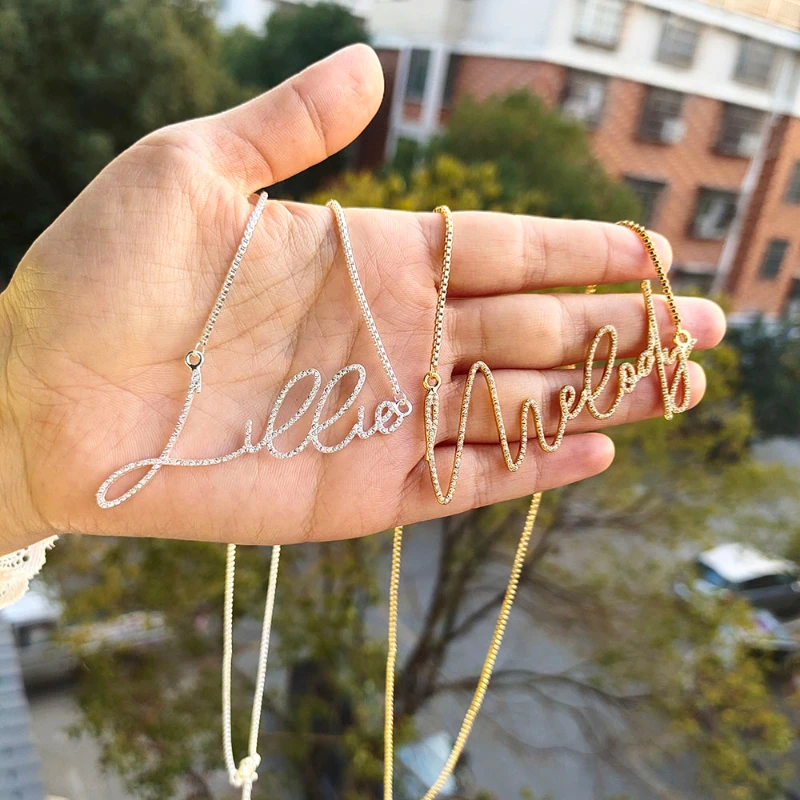 Индивидуальные именные украшения BELLONA ожерелье с именем персонального персонажа