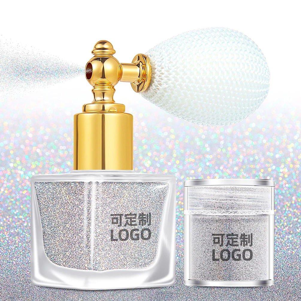 Manicure Sequins Face Hair Body Powder 2 Sets Private Label Bulk Makeup