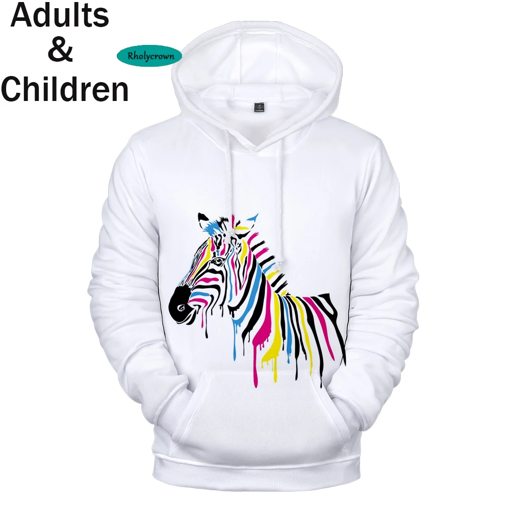 

Худи с 3D-принтом зебры, для мужчин и женщин