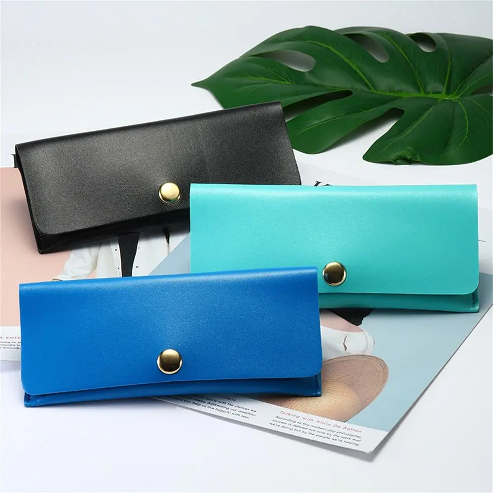 

PU Leather Sunglasses Box Fold-able Glasses Bag Portable Eyewear Protector for Men Women Unisex