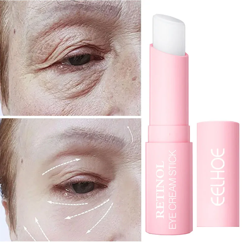 

EELHOE Women Retinol Eye Cream Lifting Moisturizing Balm Stick Remove Dark Circles Eye Care Anti-Wrinkle Anti-Puffiness Cream