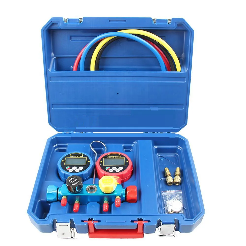 DSZH Refrigeration pressure gauge 4 Valve R410a Digital Manifold Gauge WK-6884 refrigerant