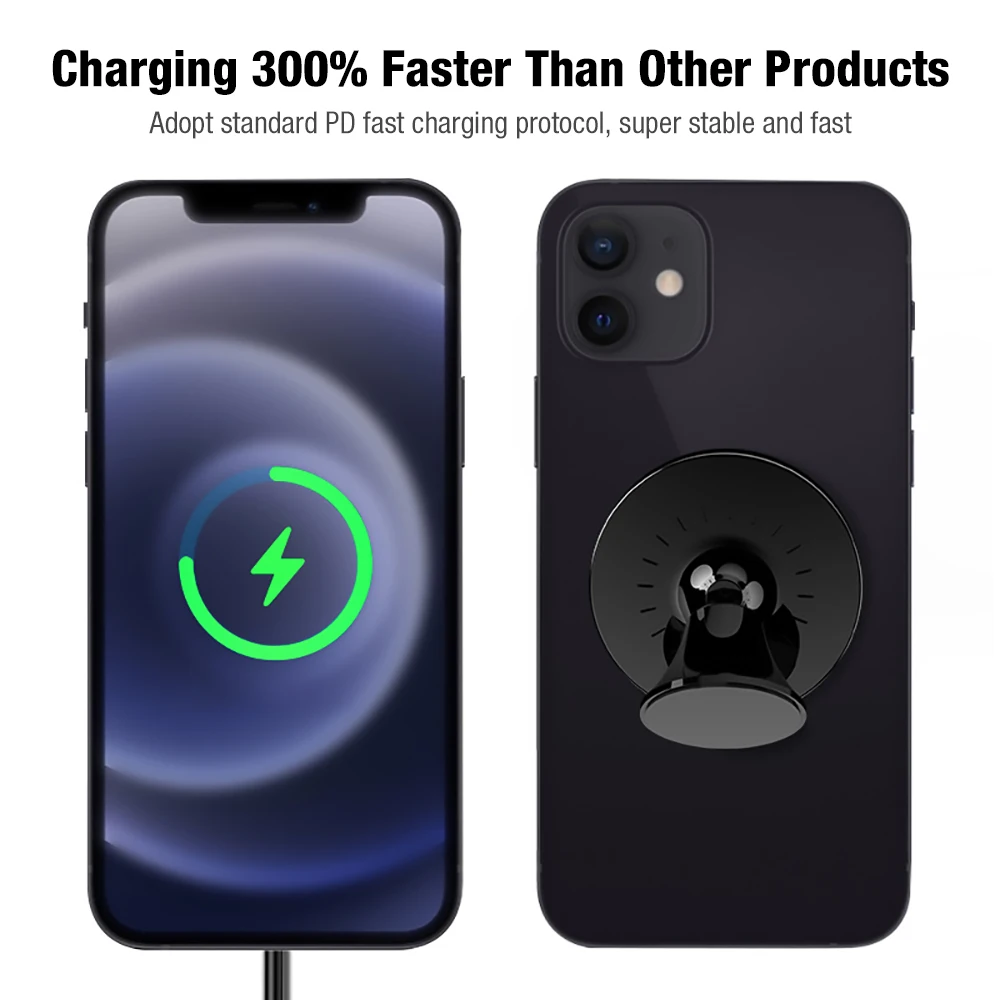 For MagSafe Magnetic Car Air Vent Wireless Charger Mount 15W Fast Wireless Charging Phone Holder for iPhone 13 12 mini Pro Max