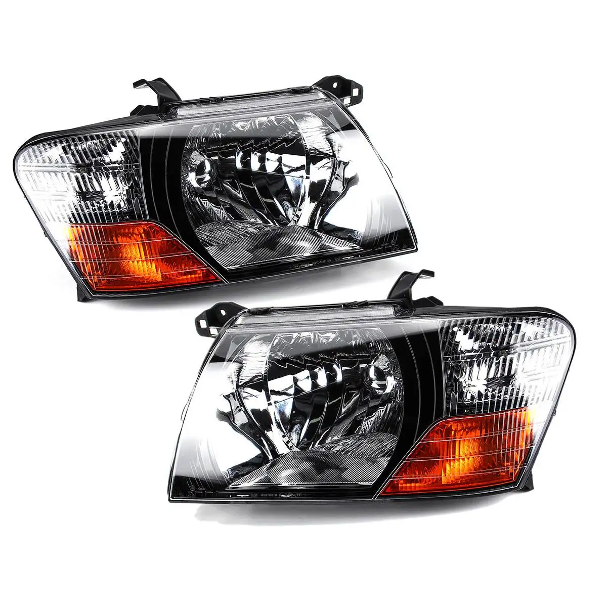 

Left Right For Mitsubishi Pajero Montero 2000-2006 Ca Headlight Front Lamp Assembly With Bulbs Glass Lens Cover