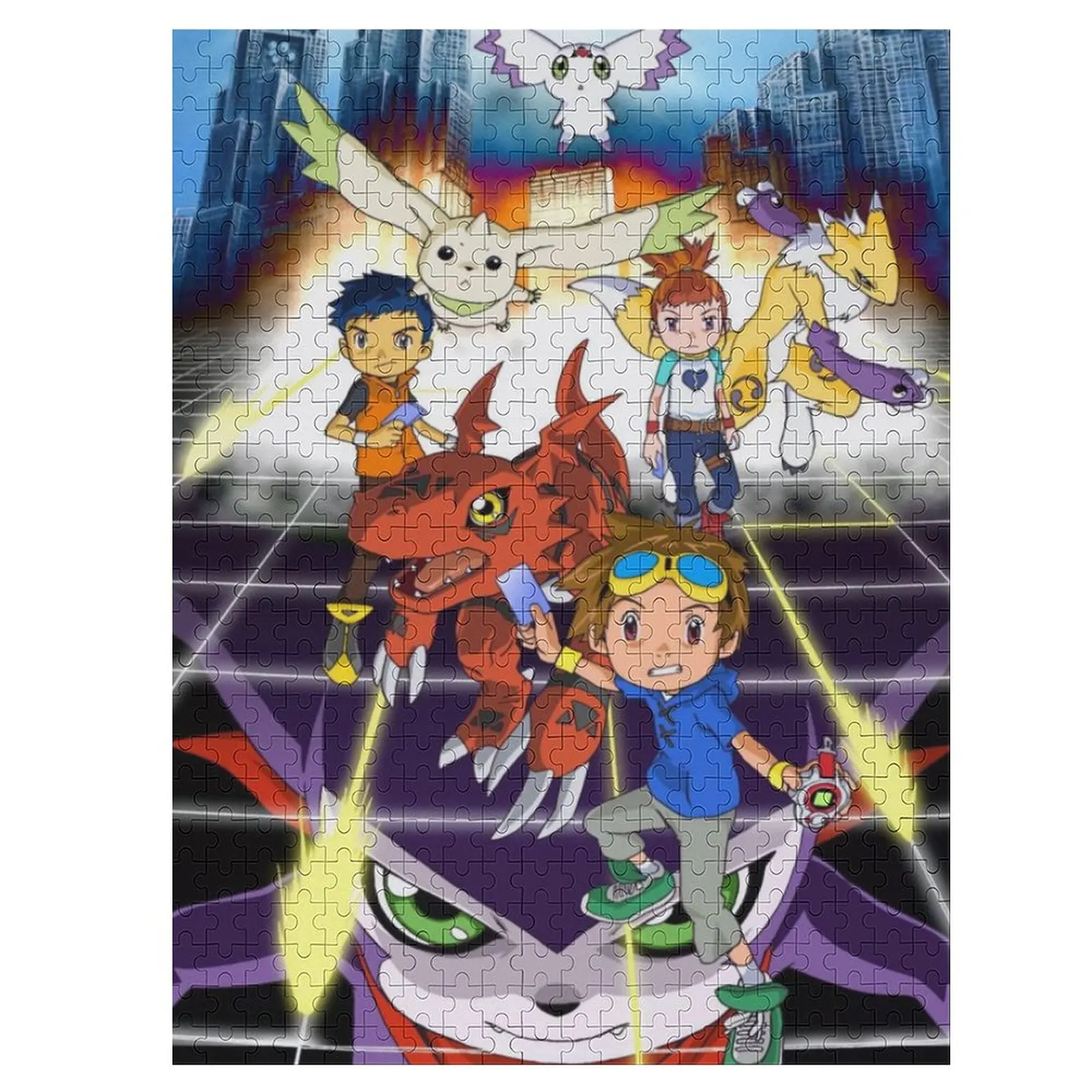 

500/1000 пазл Bandai Аниме Цифровой Монстр пазл Digimon пазл взрослые и дети подарок на день рождения игрушки
