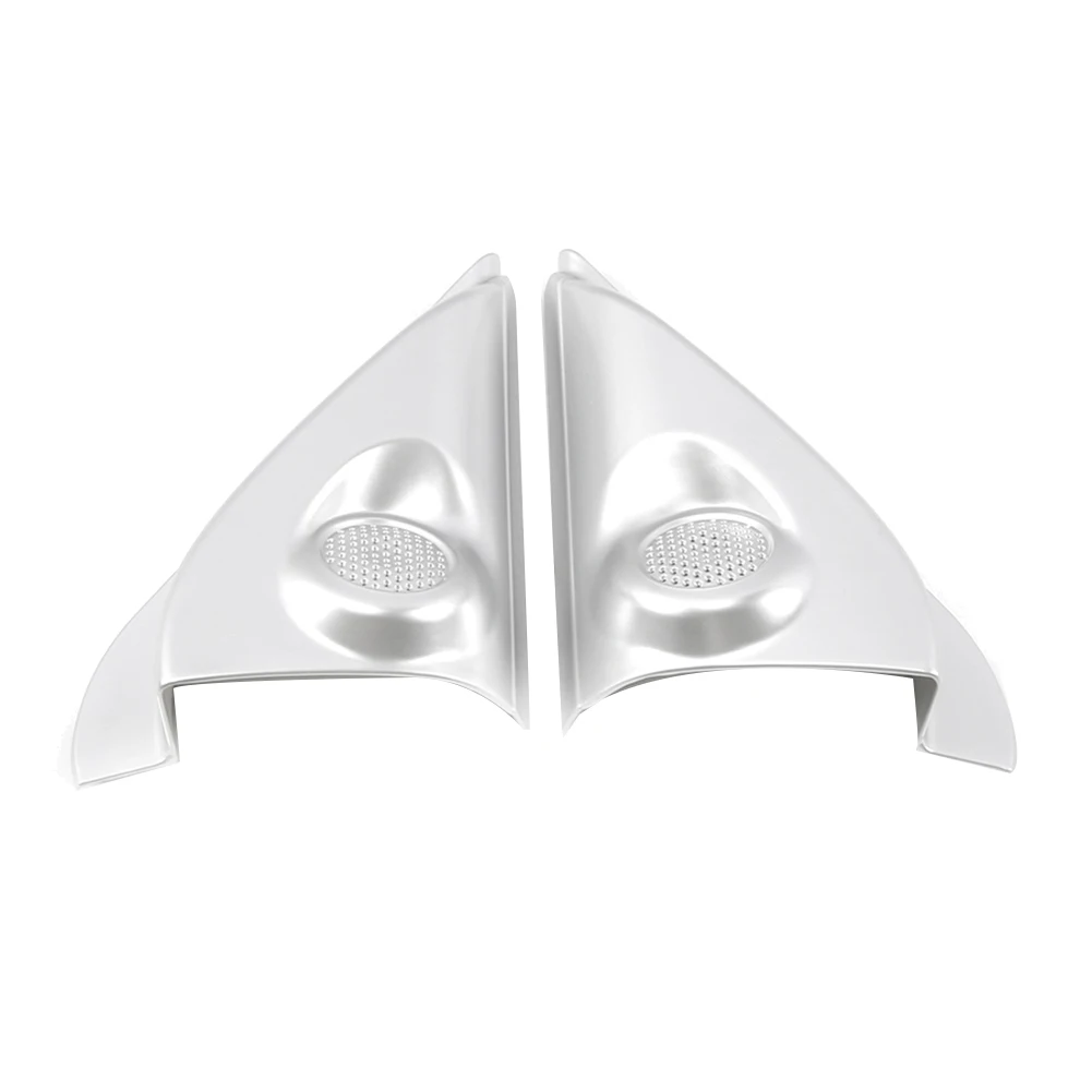 

Автомобильные аксессуары, внутренняя и передняя двери, треугольная рамка, отделка, наклейка, украшение для Mitsubishi Outlander 2015-2021, серебристый