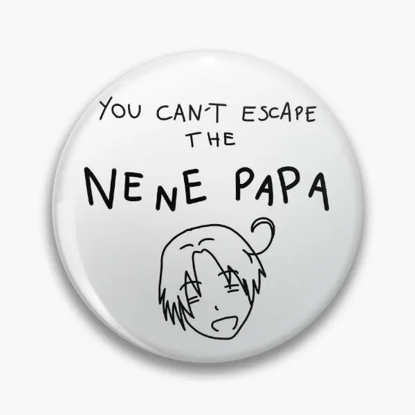 

You Ca Not Escape The Ne Ne Papa Soft Button Pin Cartoon Clothes Jewelry Creative Metal Decor Badge Lover Funny Women Lapel Pin