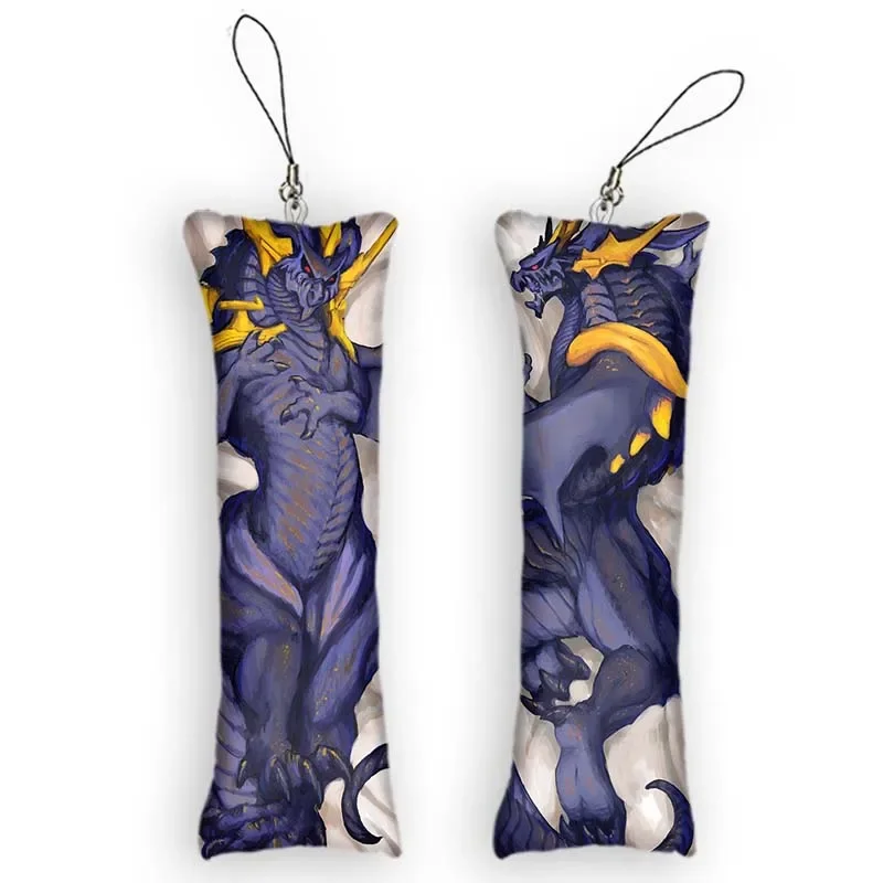 Новая мода пушистый мини-брелок Dakimakura милый аниме Bahamut FFXIV брелок маленькая