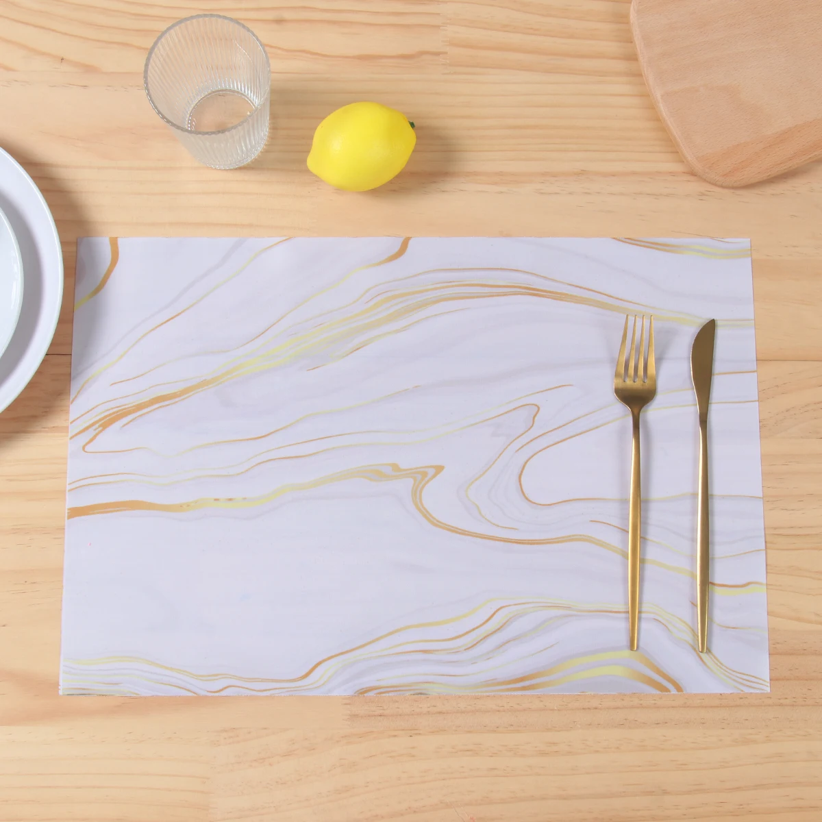 Подстилка под мрамор украшение на день рождения для детей и взрослых кухонного