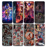 phone case for samsung a10 a20 a30 a30s a40 a50 a60 a70 a80 a90 5g a7 a8 2018 soft case cover marvel avengers marvel