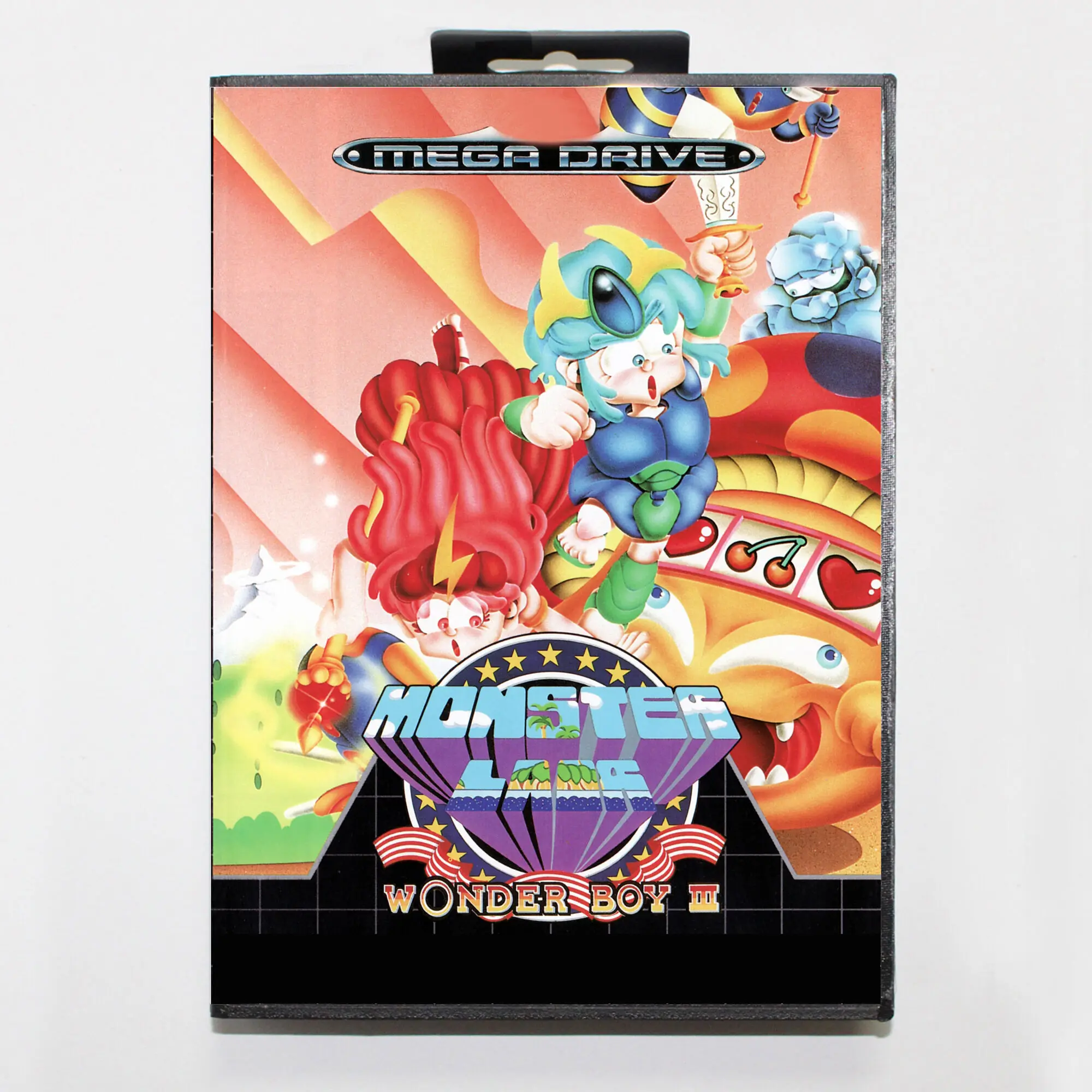 Игровая карта Wonder Boy III Monster Lair MD с европейской коробкой для 16-битной Sega Megadrive Genesis