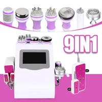 9 in 1 ultrasound 40k cavitation vacuum therapy body suction slimming microcurrent skin care face lifting beauty machine 6 in 1